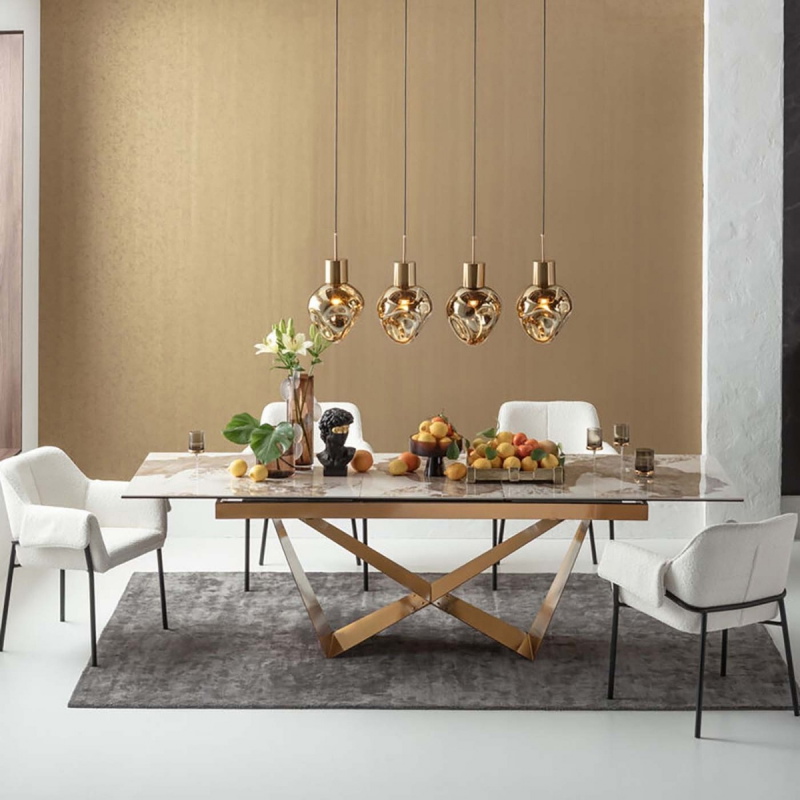 Kare Design Hanglamp Supernova 4-Lichts Amber
