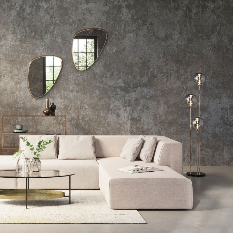 Kare Design Vloerlamp Al Capone Goud 3-Lichts