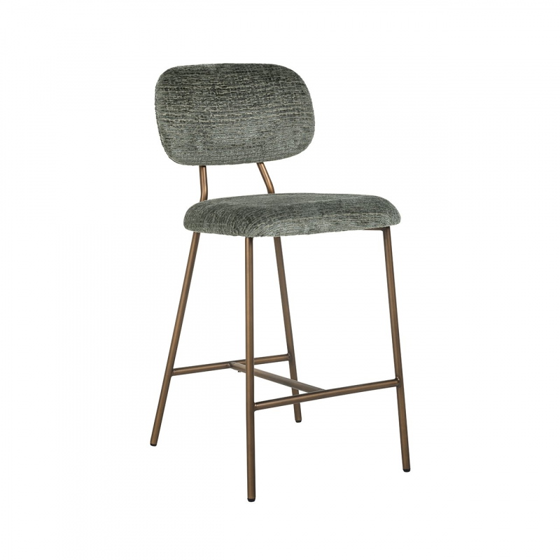 Richmond Counterstoel Xenia Thyme Fusion / Brushed Goud Legs