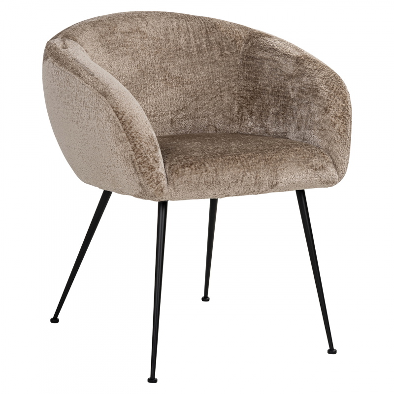 Richmond Eetkamerstoel Ruby Taupe Chenille