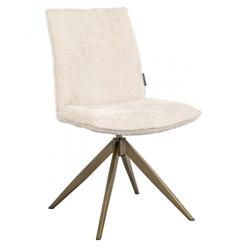 Richmond Draaistoel Dakota Beige Chenille