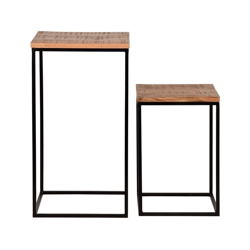 LABEL51 Bijzettafel Vintage Rough Mangohout