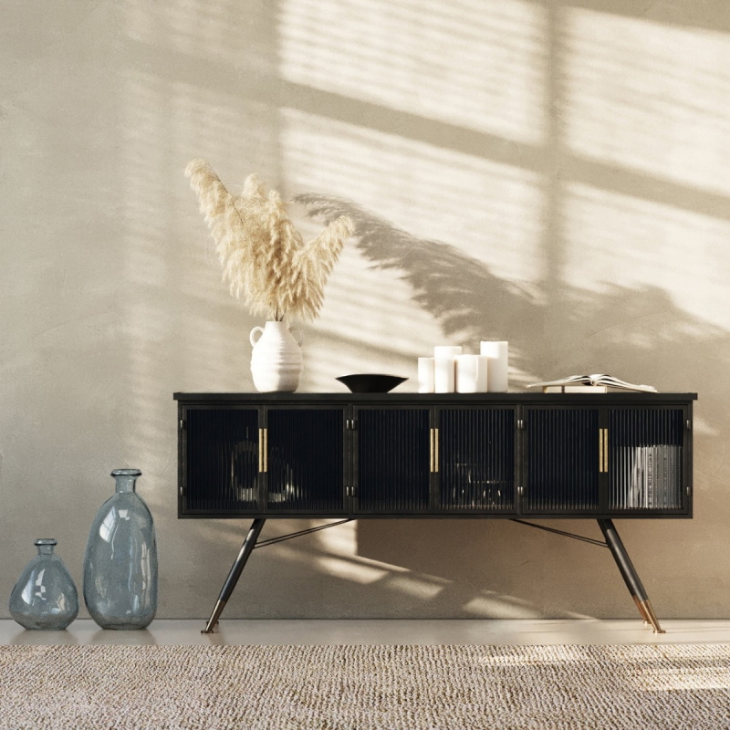 Kare Design Tv-meubel La Gomera Zwart 180cm