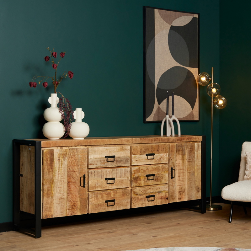 StarFurn Dressoir Boaz Mangohout 200cm