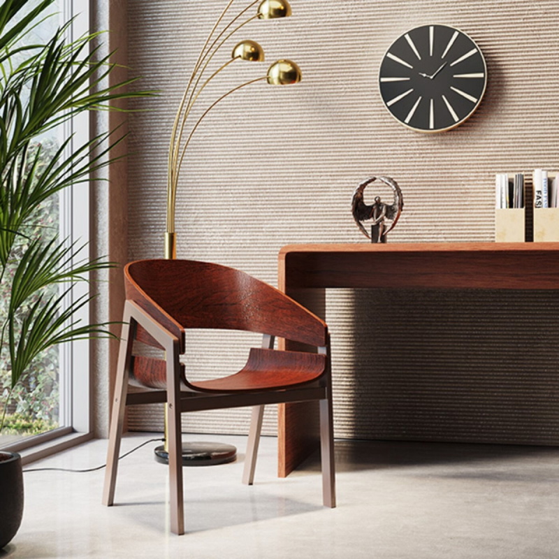 Kare Design Eetkamerstoel Biarritz Bruin