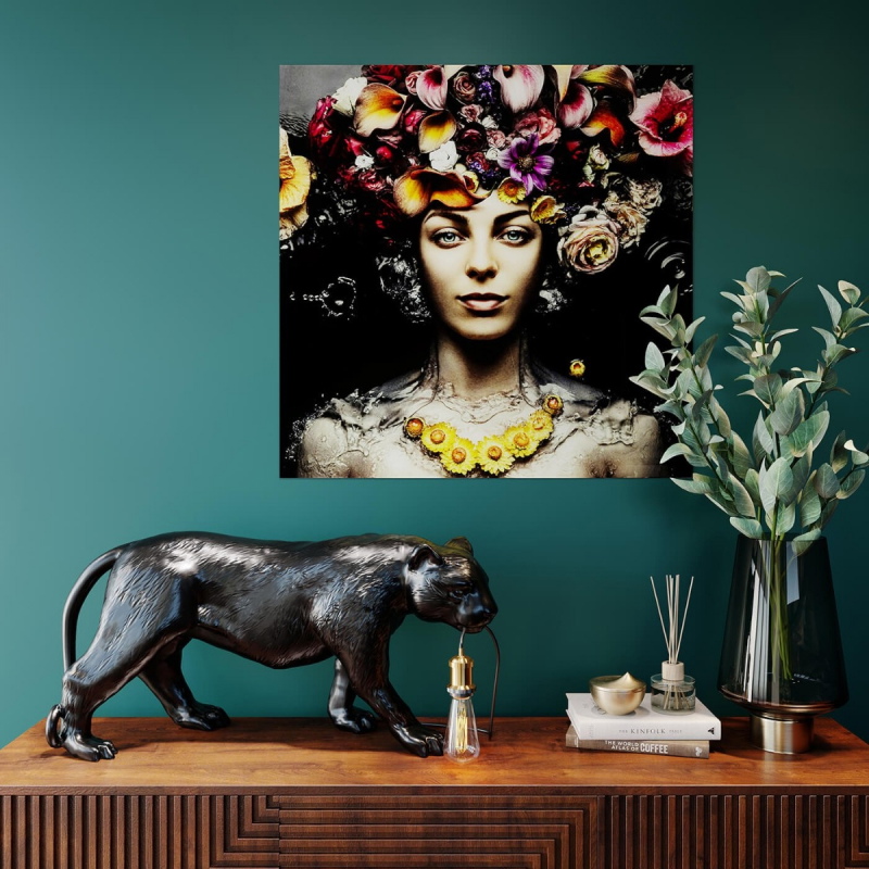 Kare Design Vloerlamp Bagheera Zwart