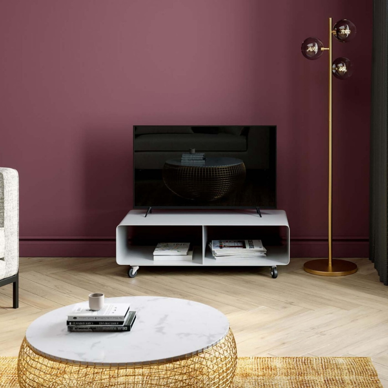 Kare Design Tv-meubel Lounge Wit met Wielen