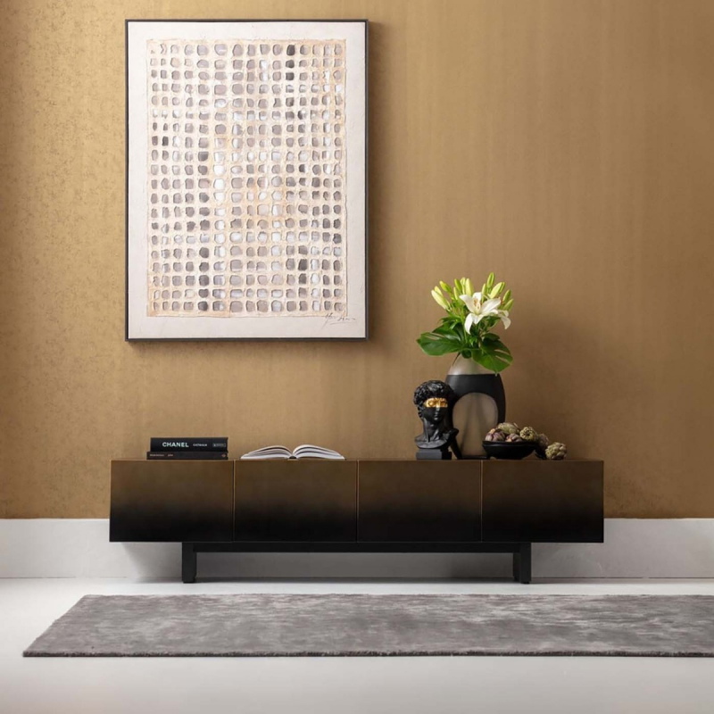 Kare Design Tv-meubel Prezioso Goud/Zwart 180cm