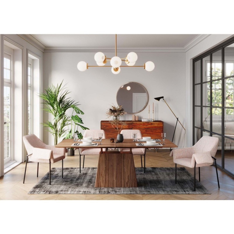 Kare Design Eettafel Benvenuto Uitschuifbaar Rechthoek Walnoot 200/250cm