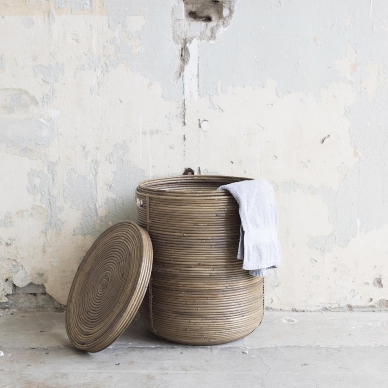 Wasmand Stripe Naturel Extra Groot