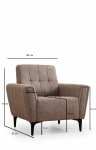 Fauteuil Hamlet Lichtbruin