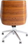 Kare Design Bureaustoel Rouven Zwart/Bruin Laag
