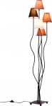 Kare Design Vloerlamp Flexible Mocca 5-Lichts