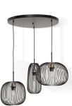 Coco Maison Hanglamp Boaz 3-Lichts Zwart