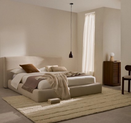 Kave Home Bed Blok Beige 180x200cm