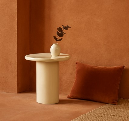 Light & Living Bijzettafel Tudo Crème Hoog